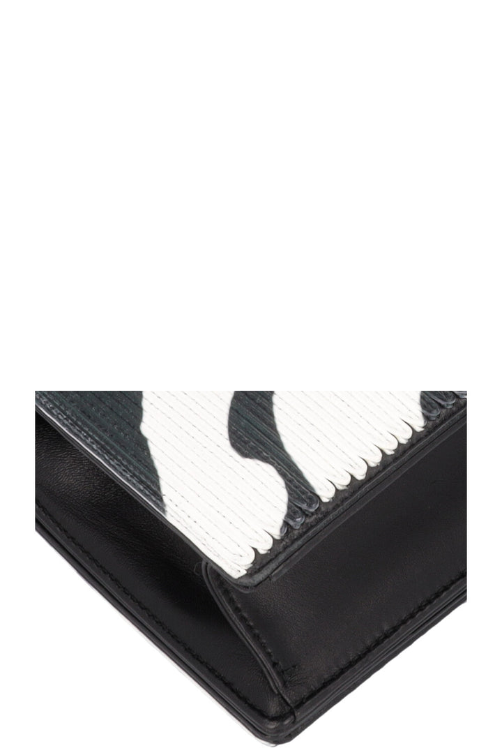 CHRISTIAN DIOR Printed Patchwork Diorama Medium Crossbody Bag