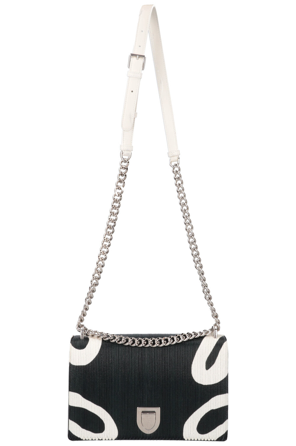 CHRISTIAN DIOR Printed Patchwork Diorama Medium Crossbody Bag