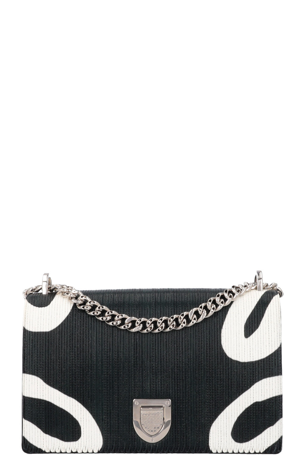 CHRISTIAN DIOR Printed Patchwork Diorama Medium Crossbody Bag