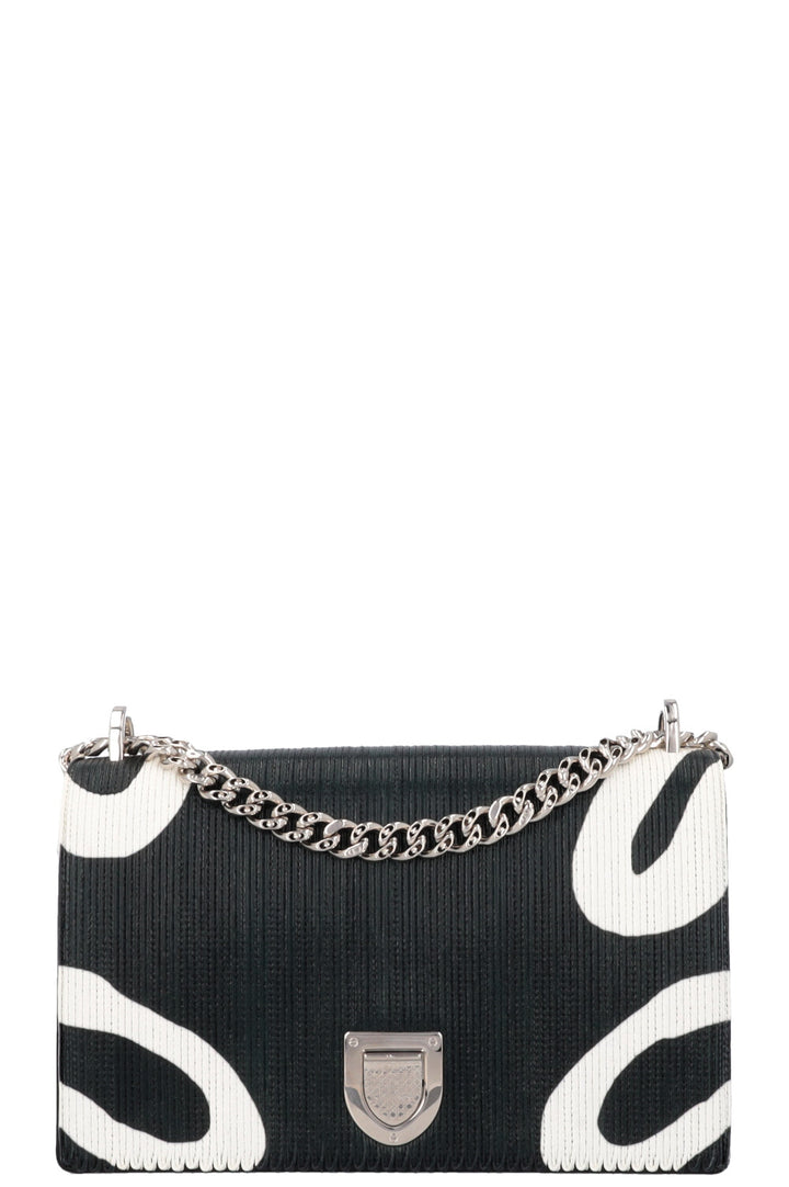 CHRISTIAN DIOR Printed Patchwork Diorama Medium Crossbody Bag