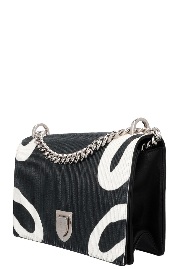 CHRISTIAN DIOR Printed Patchwork Diorama Medium Crossbody Bag