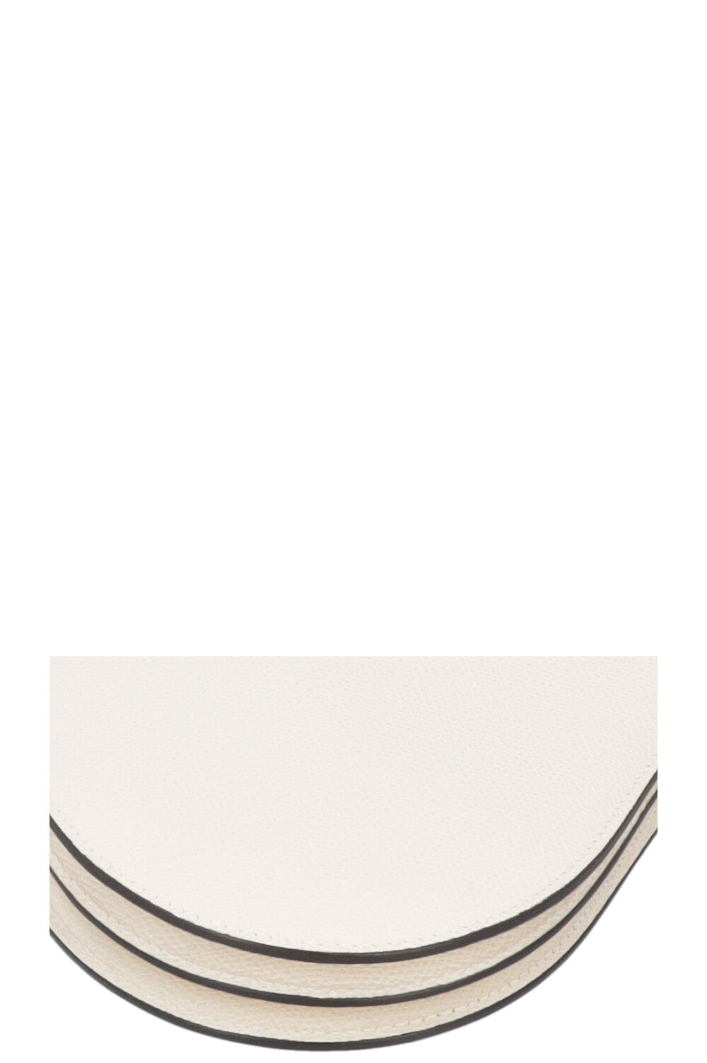 CHRISRTIAN DIOR Saddle Trio Pouch White Leather