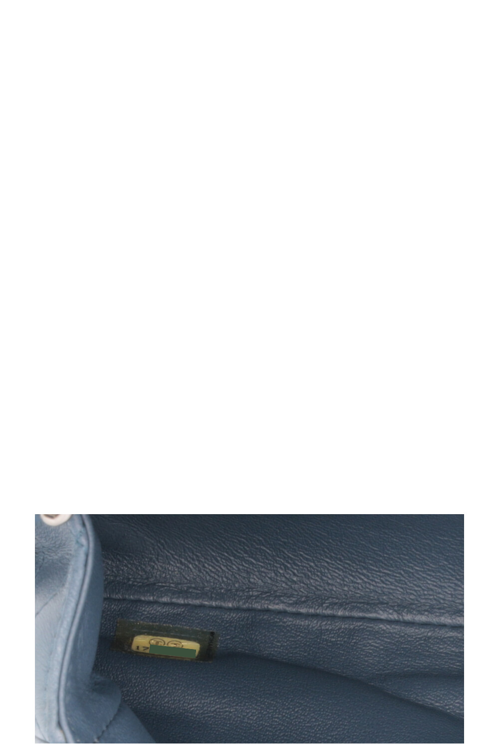 CHANEL Classic Single Flap Clutch Blue