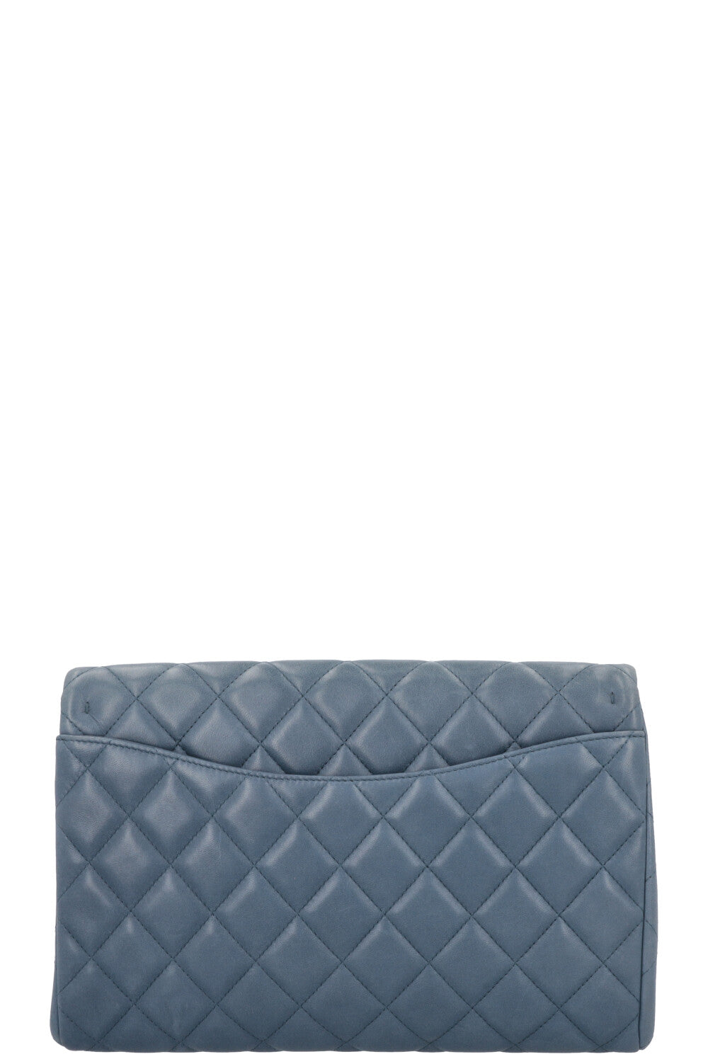 CHANEL Classic Single Flap Clutch Blue REAWAKE