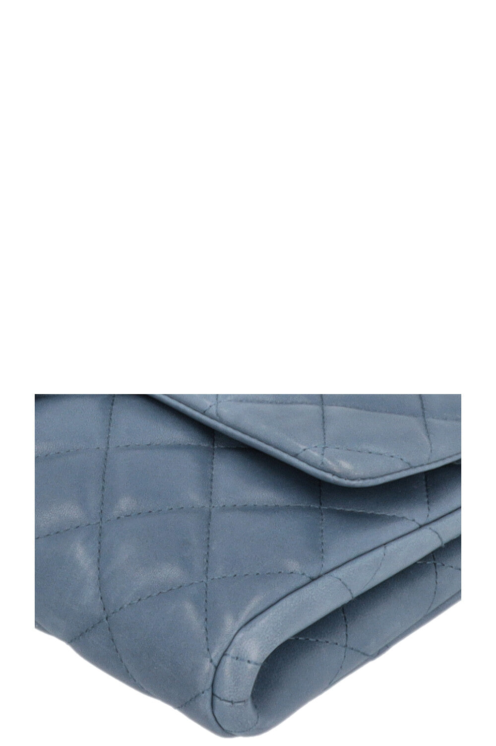 CHANEL Classic Single Flap Clutch Blue