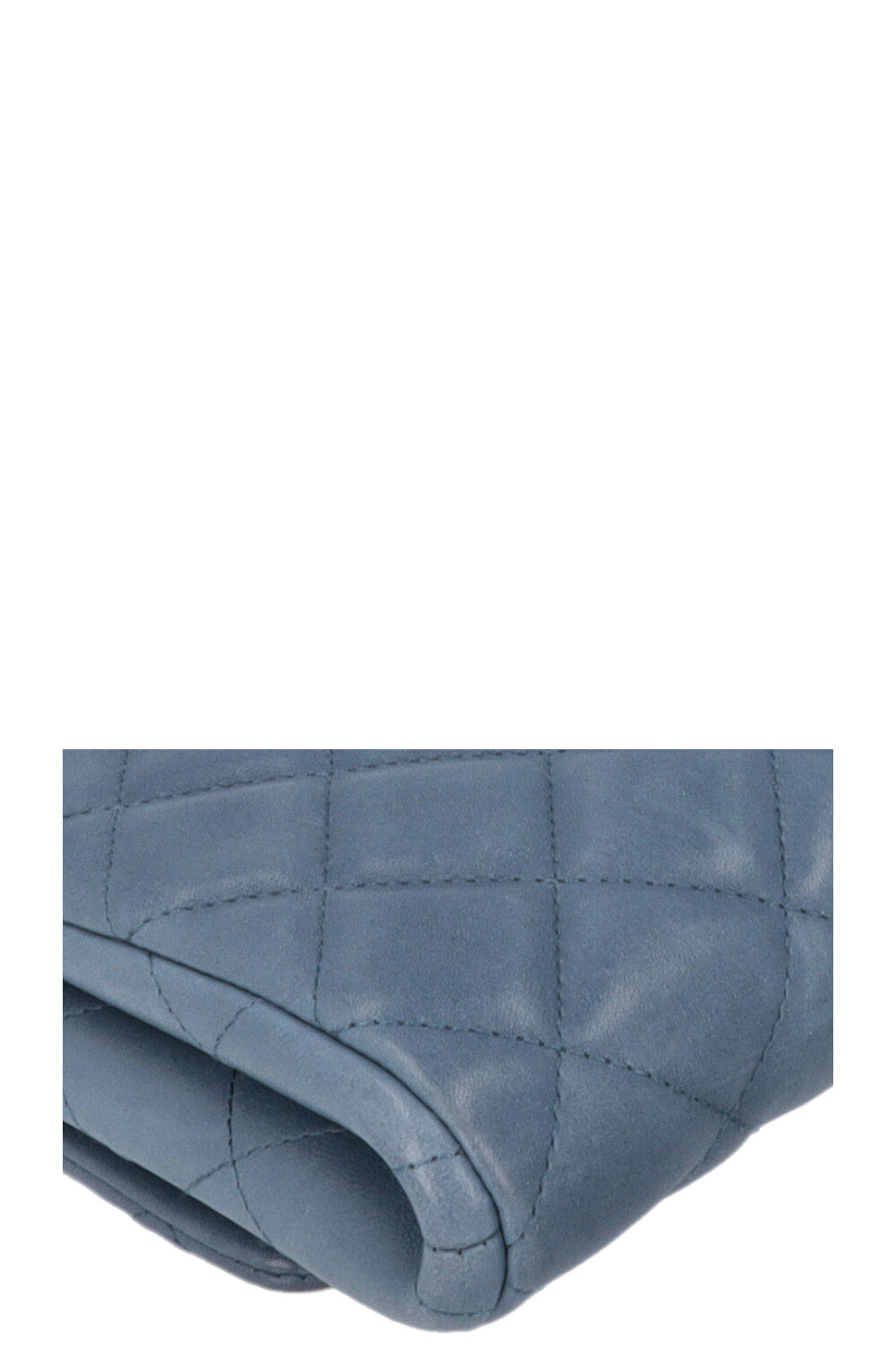 CHANEL Classic Single Flap Clutch Blue