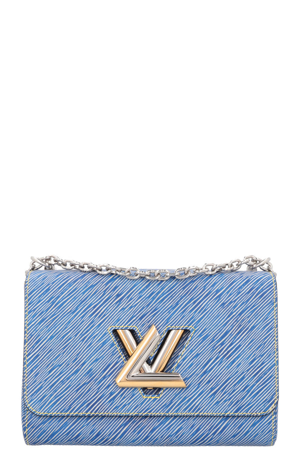 LOUIS VUITTON Twist MM Crossbody Bag Blue Epi