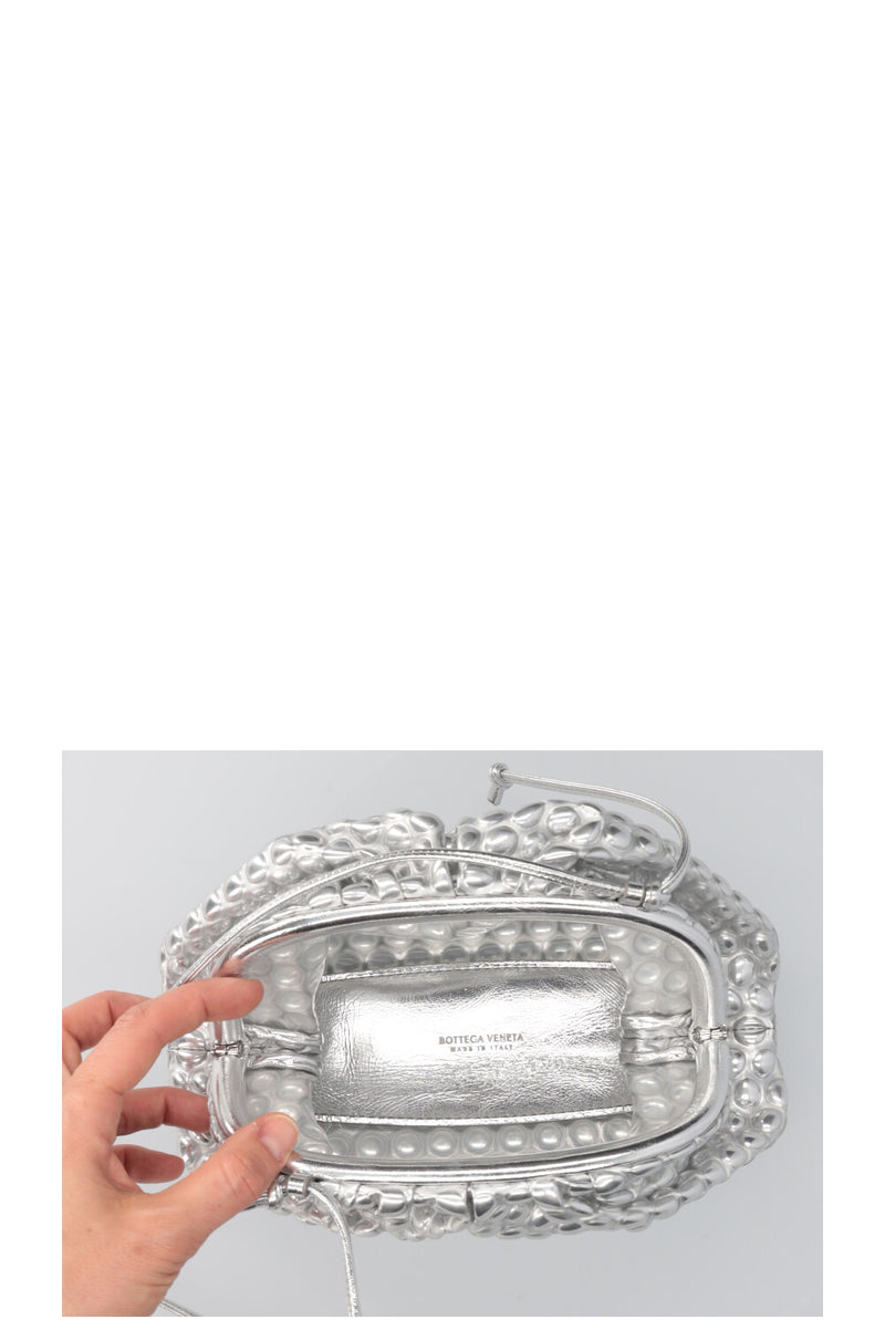 BOTTEGA VENETA The Mini Pouch Silver