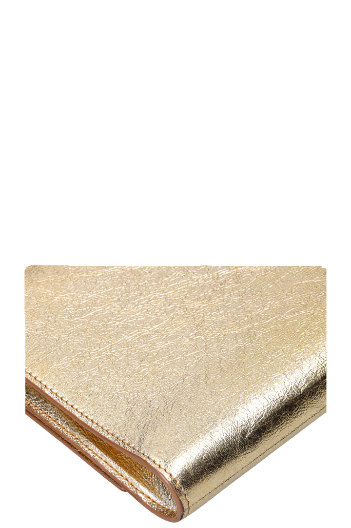 SAINT LAURENT Belle de Jour Clutch Patent Gold