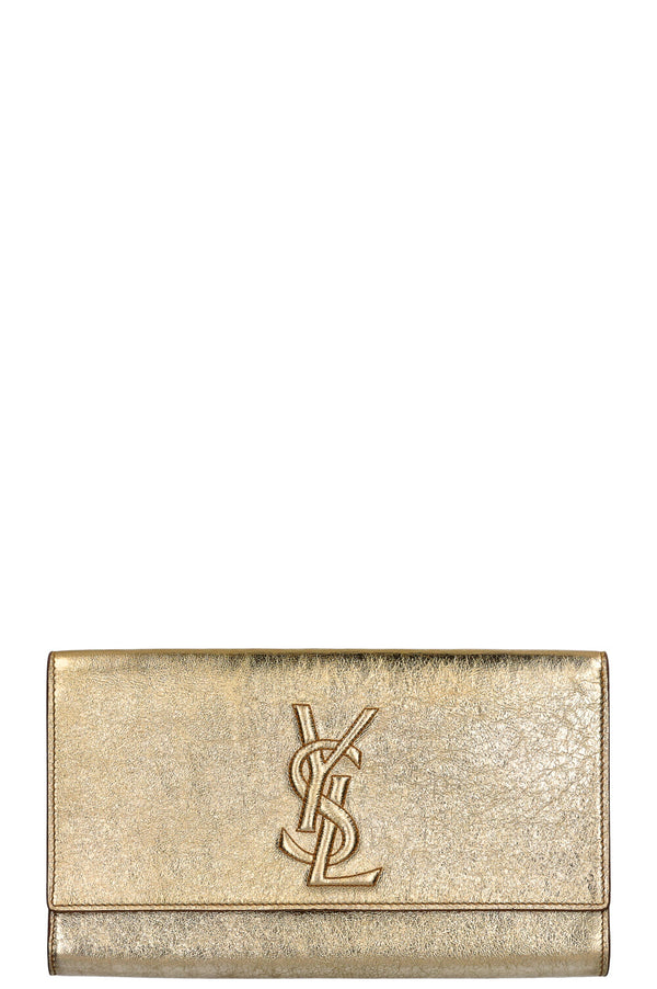SAINT LAURENT Belle de Jour Clutch Patent Gold
