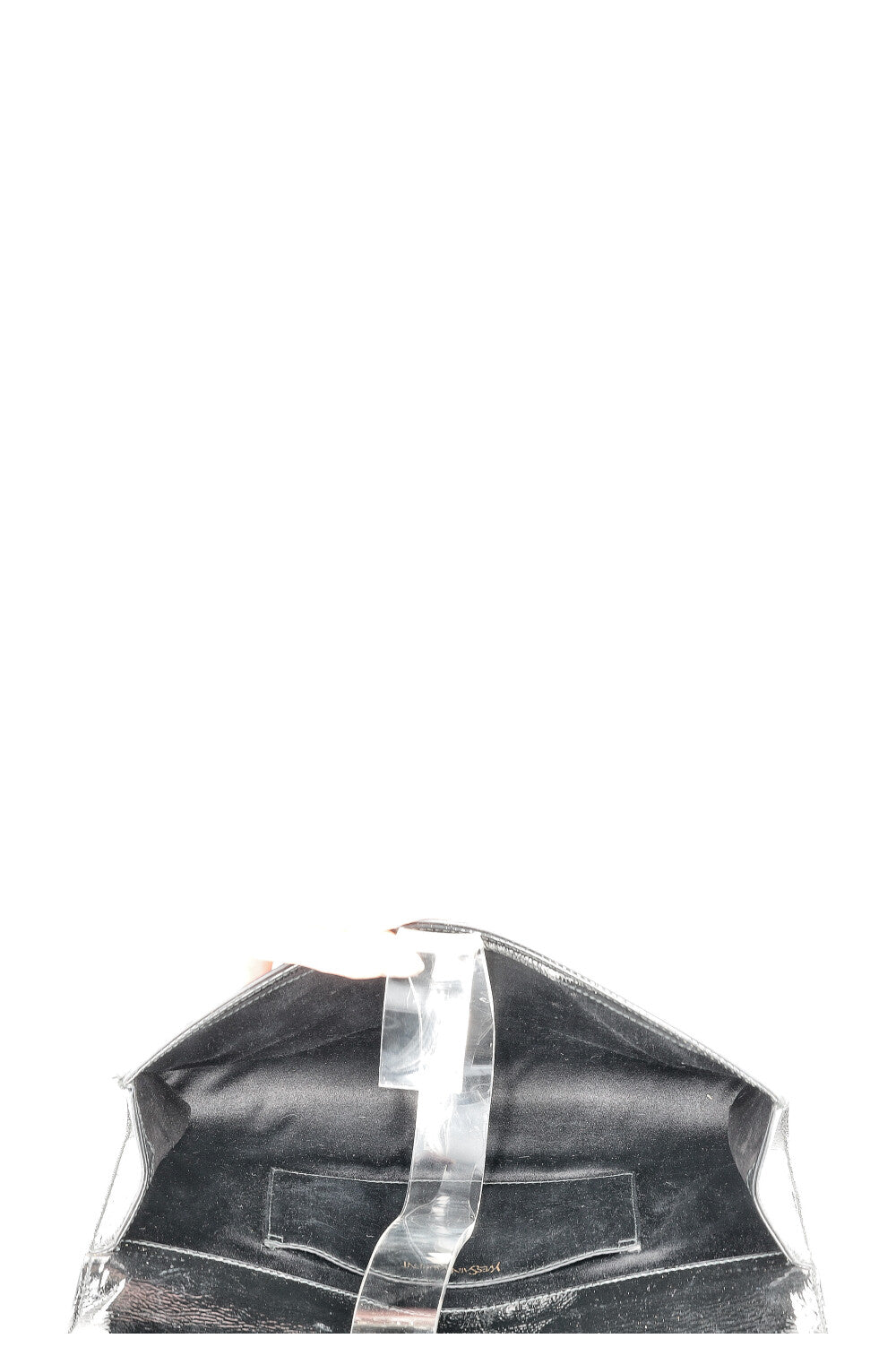 SAINT LAURENT Belle de Jour Clutch Patent Black