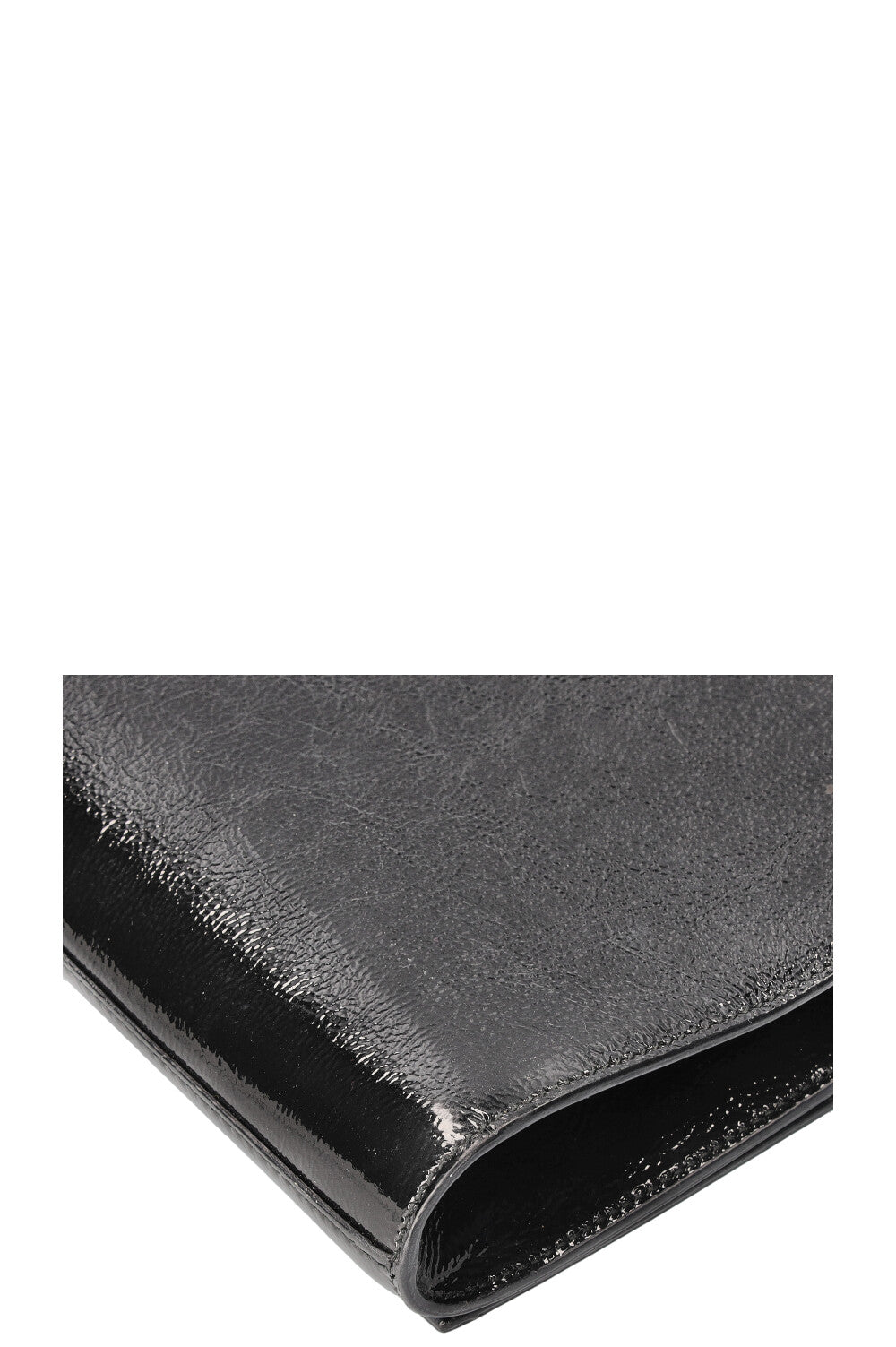 SAINT LAURENT Belle de Jour Clutch Patent Black