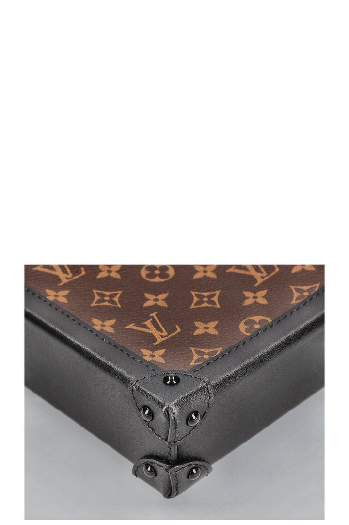 LOUIS VUITTON Trunk Pochette Vertical Monogram Canvas