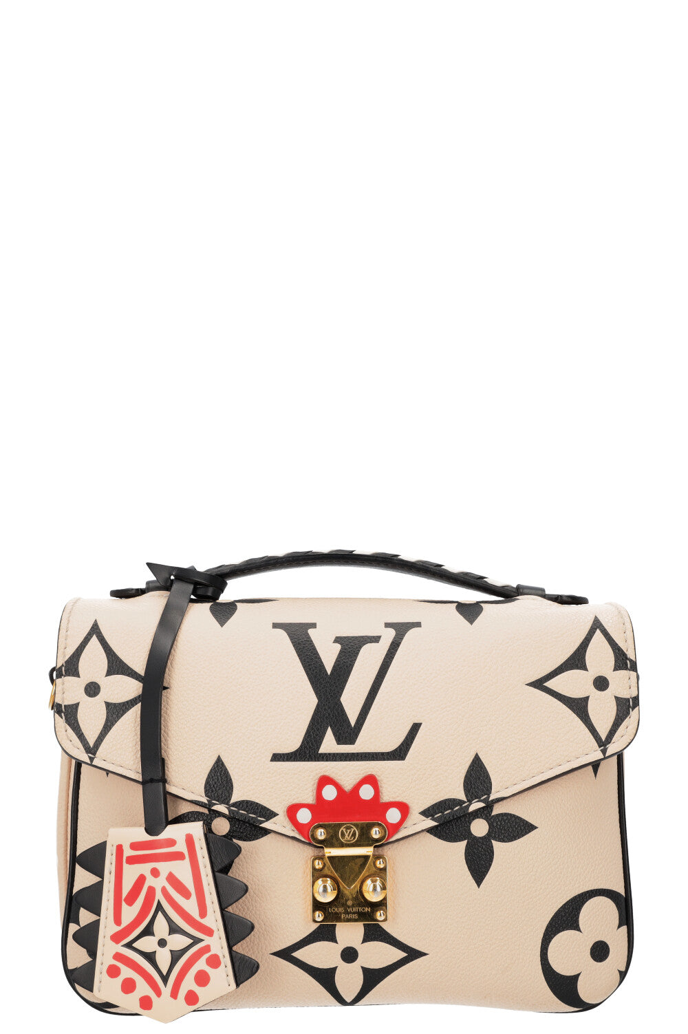 LOUIS VUITTON Empreinte MNG Giant Crafty Metis Pochette Bag Cream