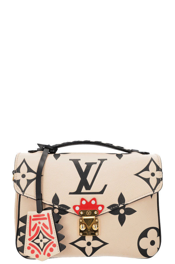 LOUIS VUITTON Empreinte MNG Giant Crafty Metis Pochette Bag Cream