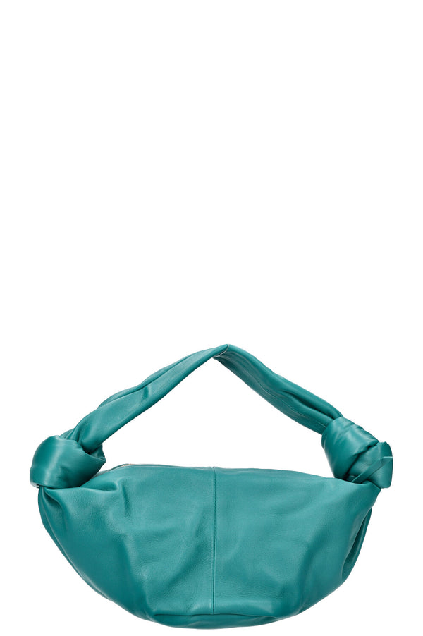 BOTTEGA VENETA Mini Double Knot Hobo Bag Petrol
