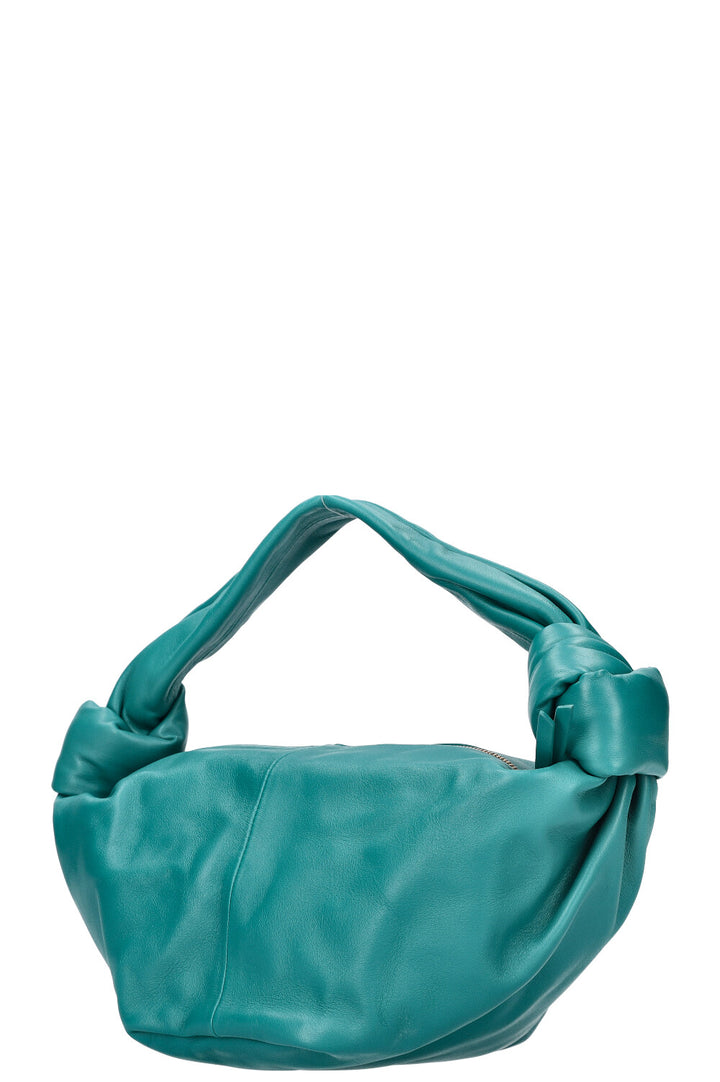 BOTTEGA VENETA Mini Double Knot Hobo Bag Petrol