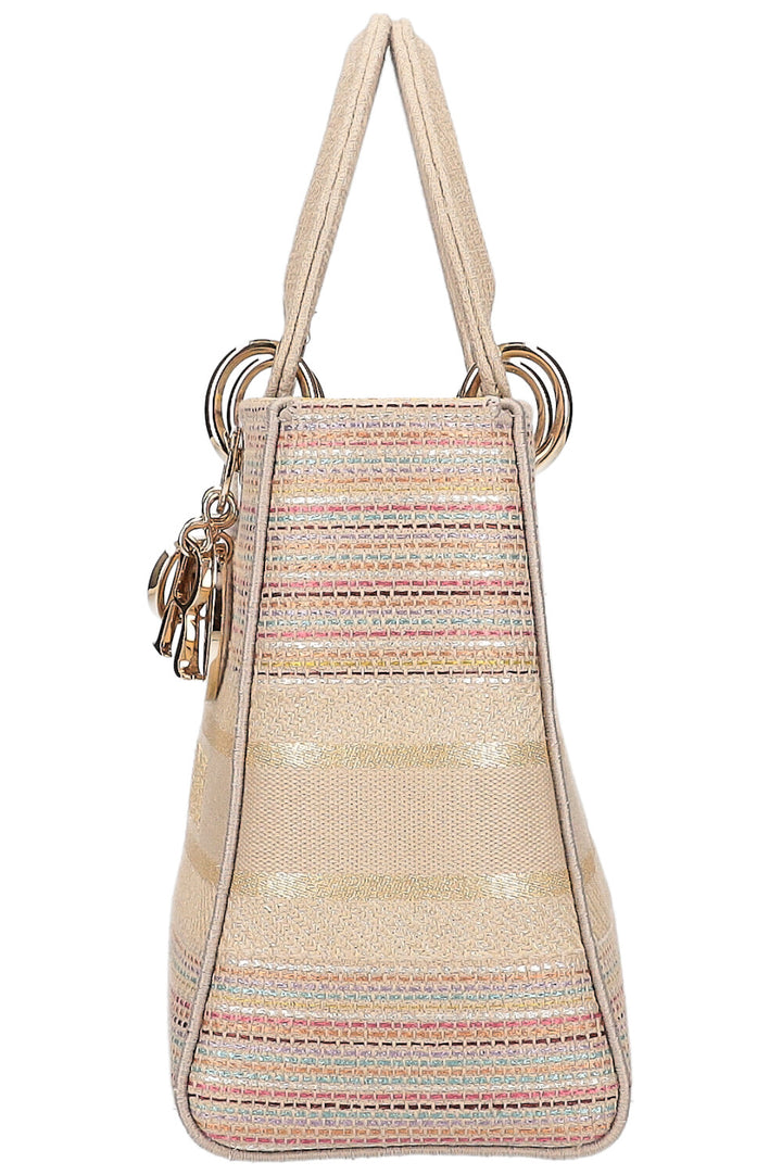 CHRISTIAN DIOR Lady Dior Bag Medium Gold Collection
