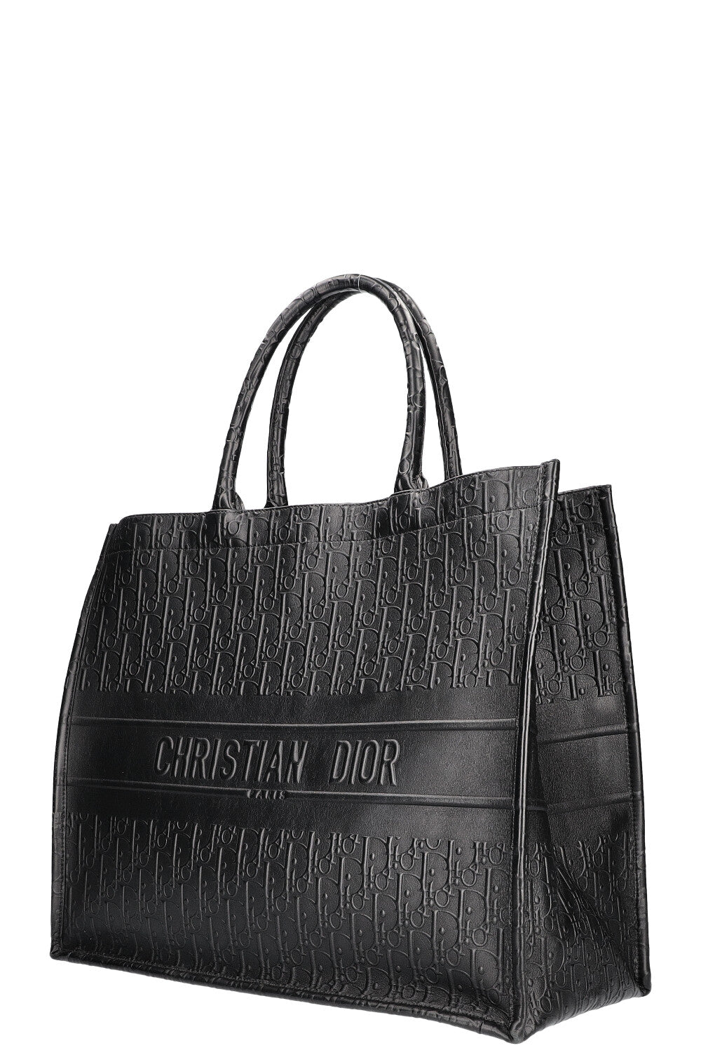 CHRISTIAN DIOR Book Tote Grand Cuir Noir – REAWAKE
