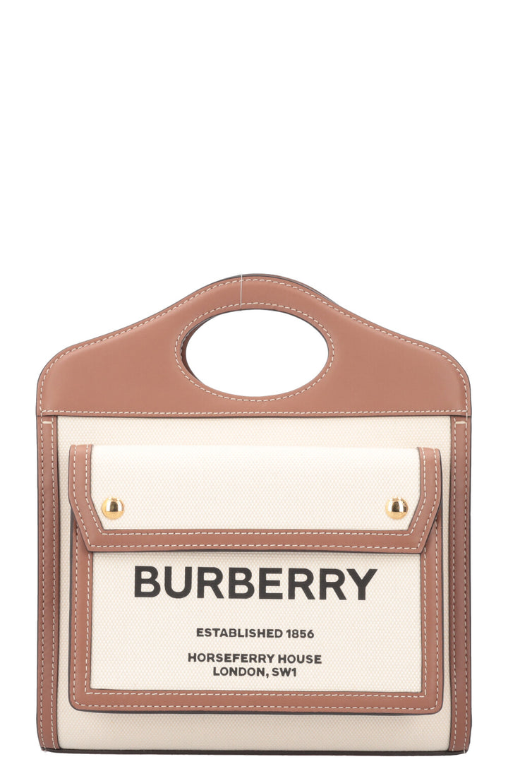 BURBERRY Mini Tote Bag Canvas