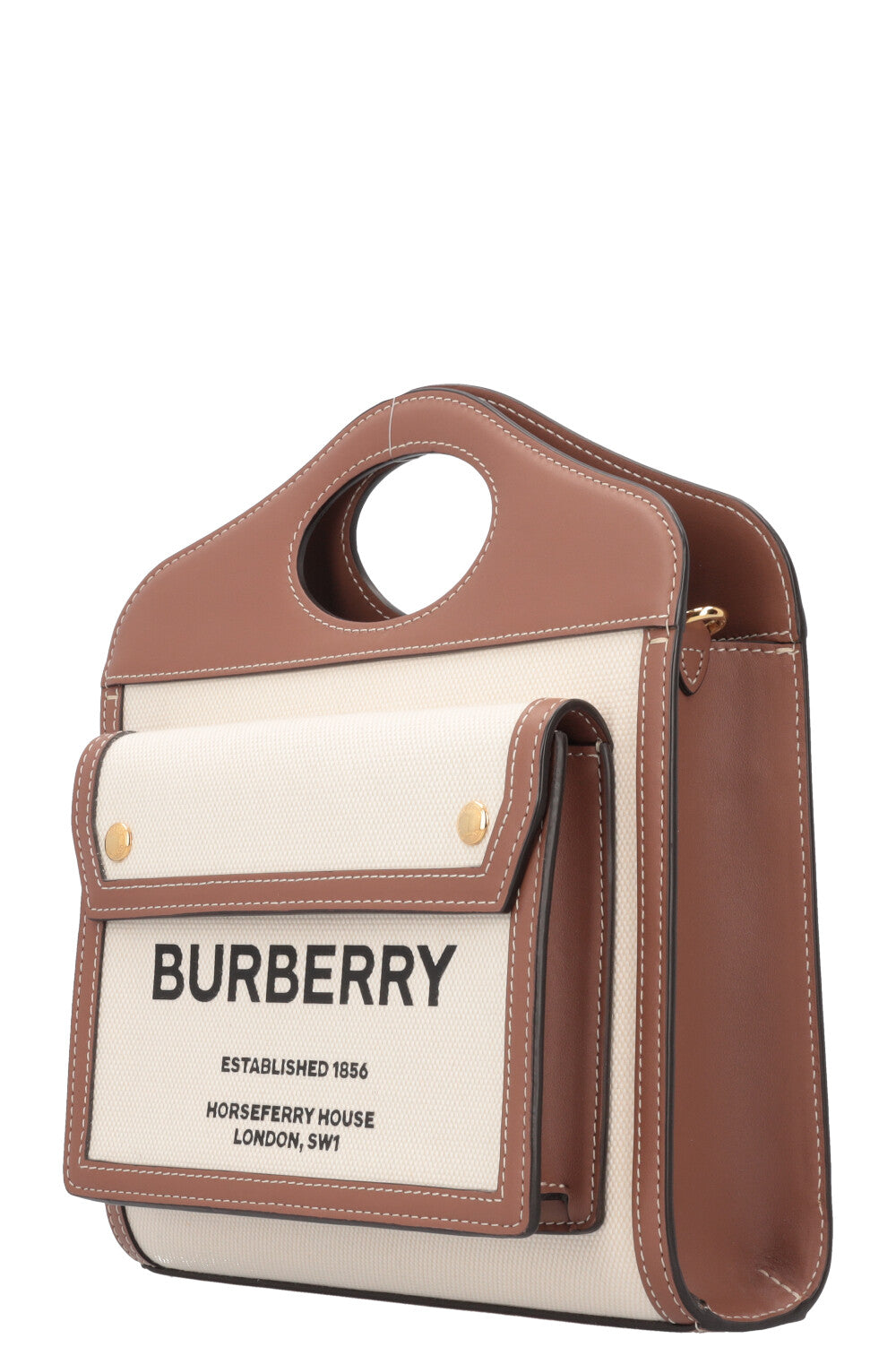 BURBERRY Mini Tote Bag Canvas