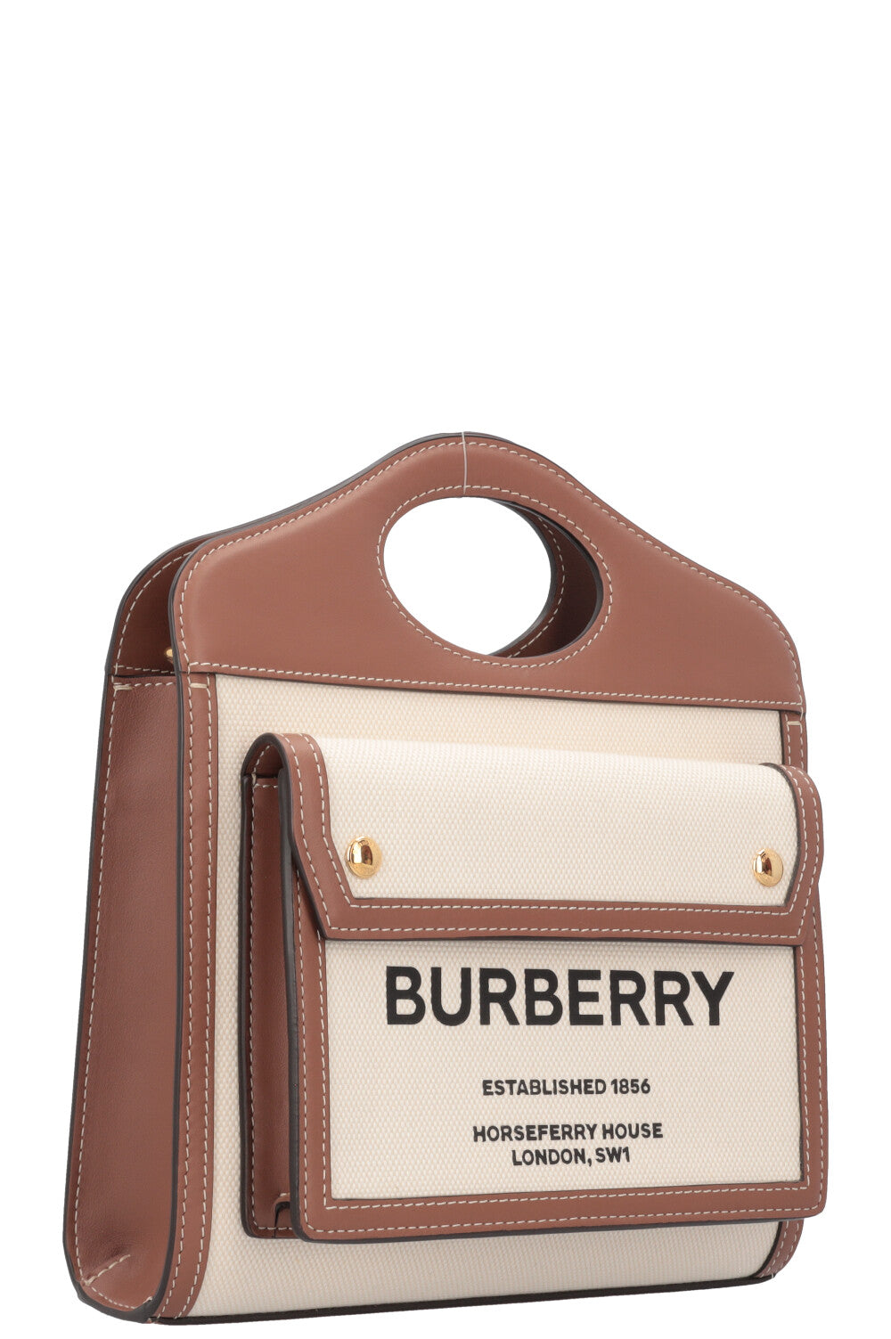 BURBERRY Mini Tote Bag Canvas