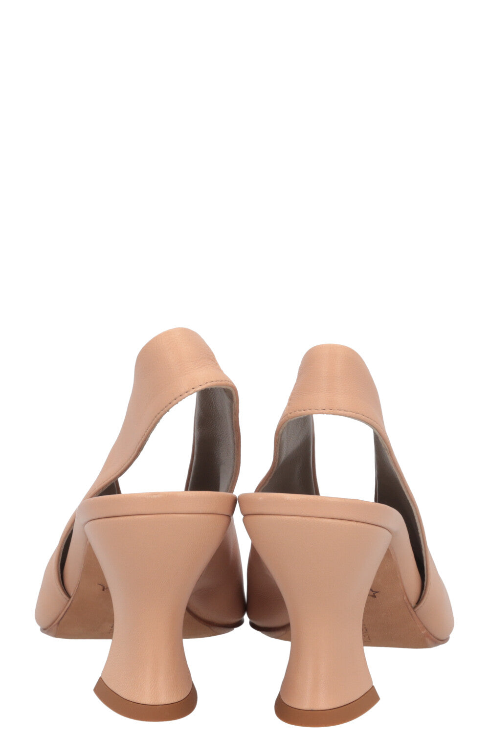 BOTTEGA VENETA Almond Slingback Heels Nude – REAWAKE