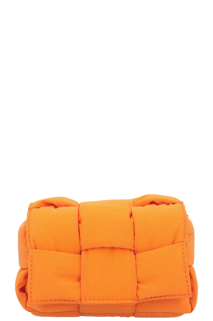BOTTEGA VENETA Padded Mini Candy Cassette Crossbody Bag Orange