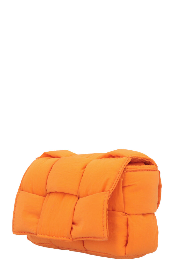 BOTTEGA VENETA Padded Mini Candy Cassette Crossbody Bag Orange