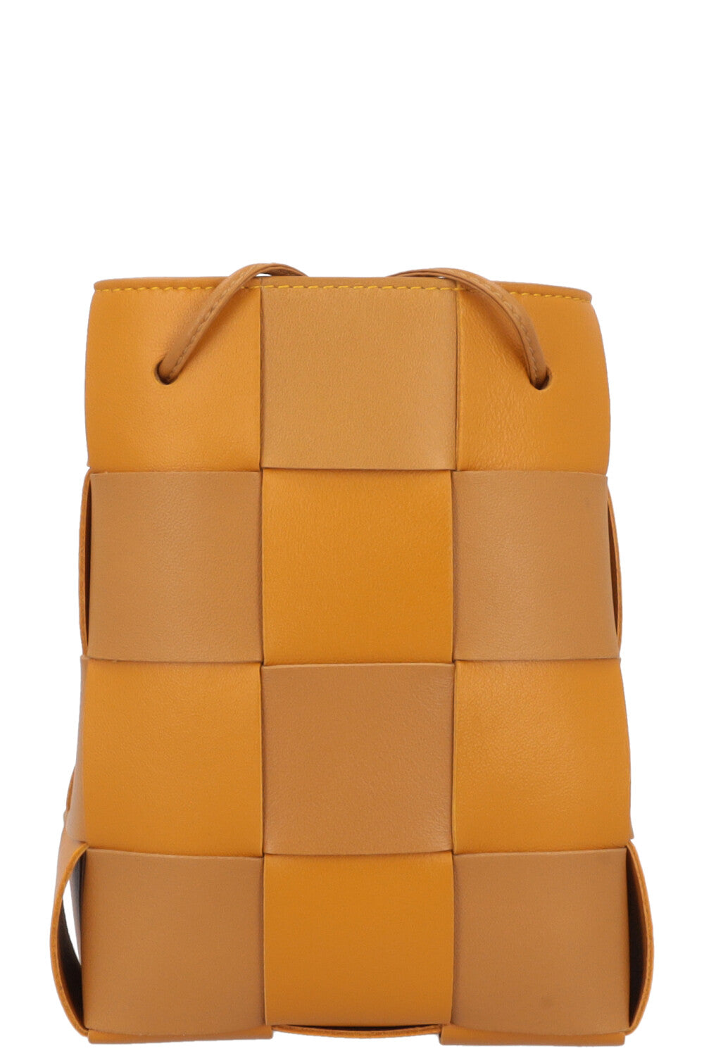 BOTTEGA VENETA Small Cassette Bucket Bag Leather Brown
