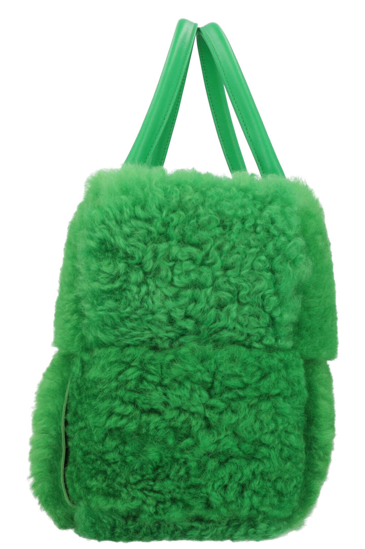 BOTTEGA VENETA Arco Shearling Bag Parakeet