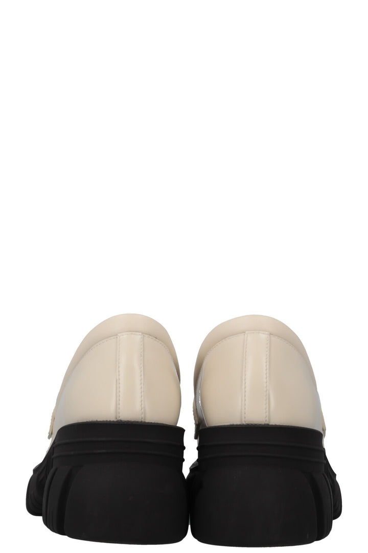 GUCCI Loafers Leather White