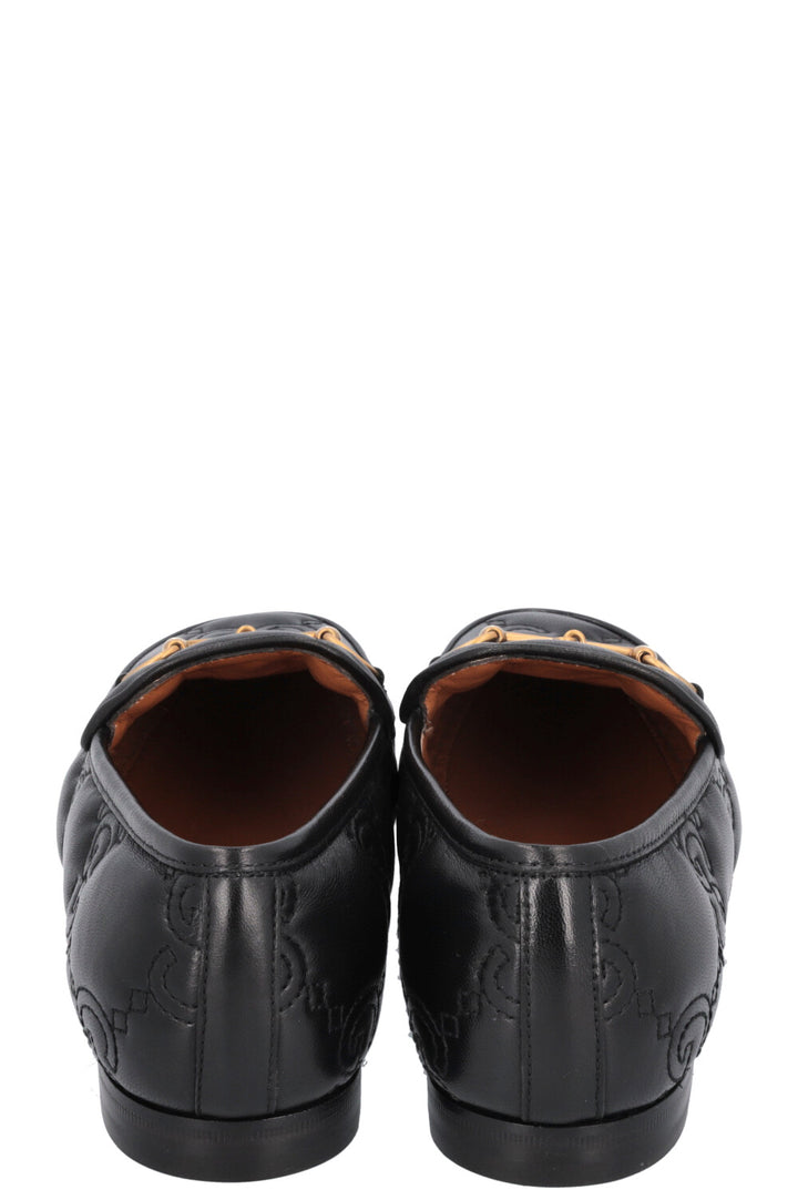 GUCCI Mocassins GG brodés Jordaan Noir
