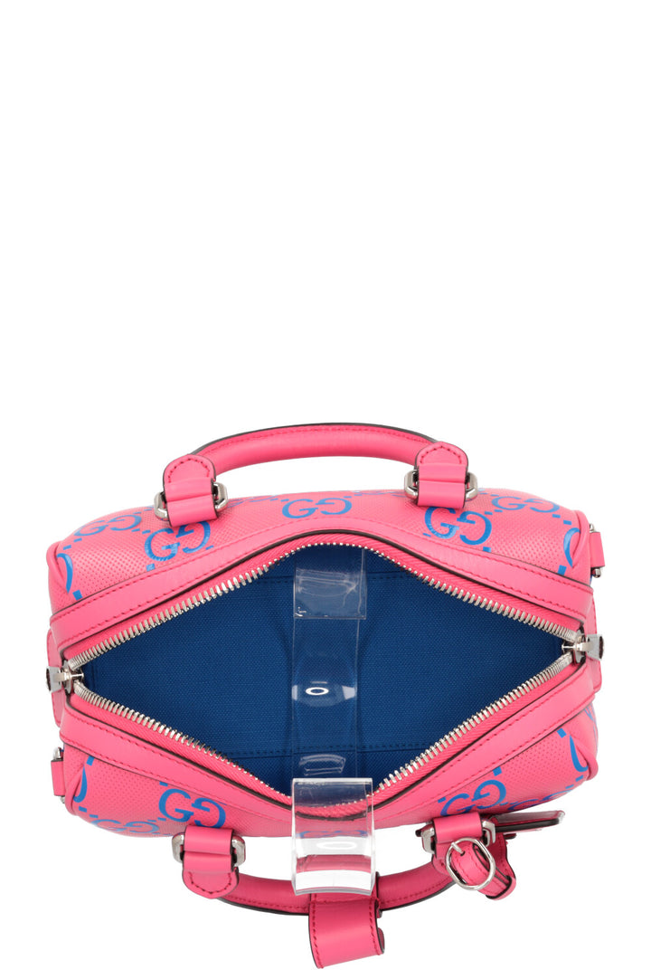 GUCCI Giant GG Mini Duffle Bag Pink Blue