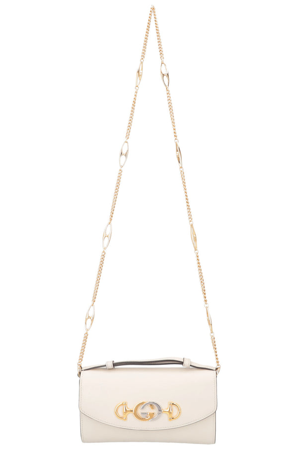 GUCCI Zumi Top Handle Wallet On Chain White