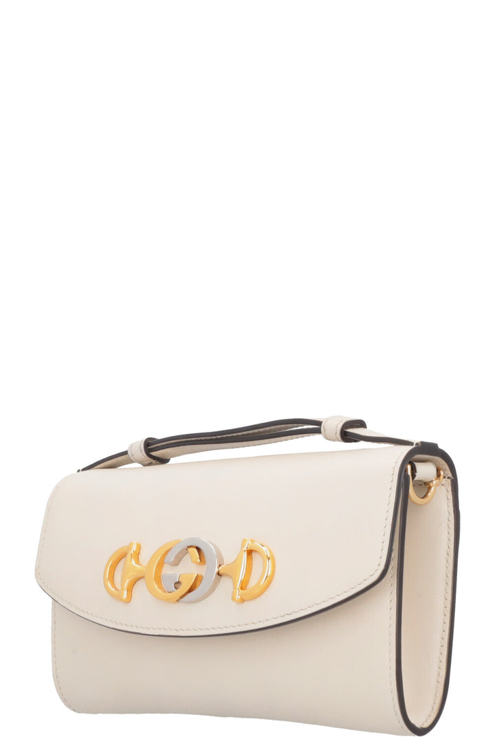 GUCCI Zumi Top Handle Wallet On Chain White