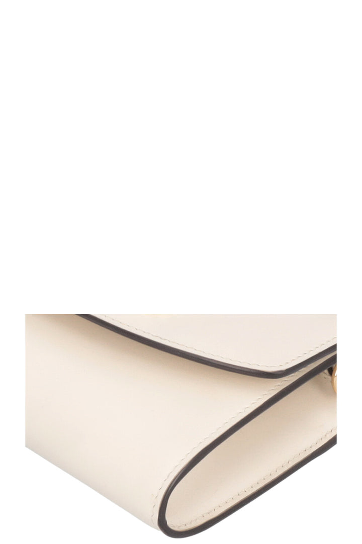GUCCI Zumi Top Handle Wallet On Chain White