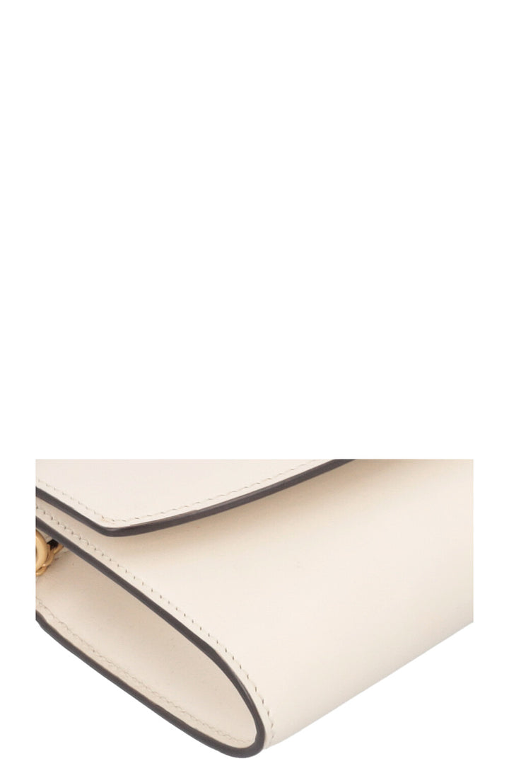 GUCCI Zumi Top Handle Wallet On Chain White