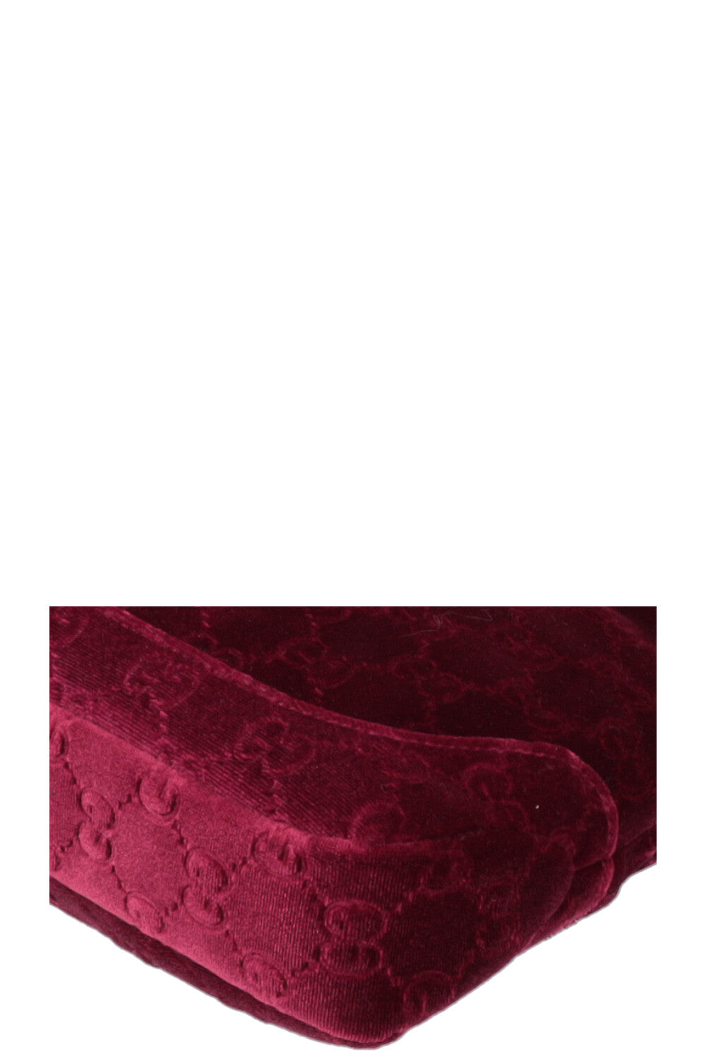 GUCCI Mini Jackie 1961 Velvet Jacquard Burgundy