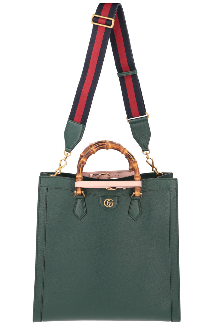 GUCCI Diana Tote Bag Green