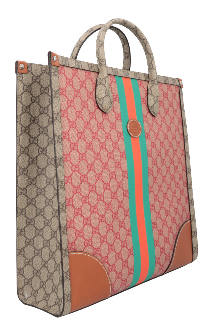 GUCCI Dans Le Vert GG Supreme Tote Bag