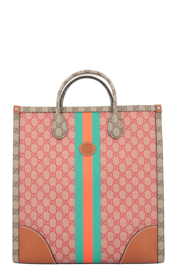 GUCCI Dans Le Vert GG Supreme Tote Bag