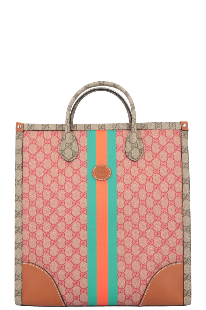 GUCCI Dans Le Vert GG Supreme Tote Bag