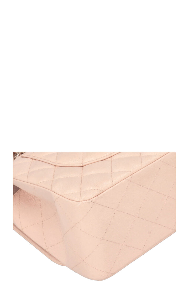 CHANEL Large Double Flap Bag Caviar Rose