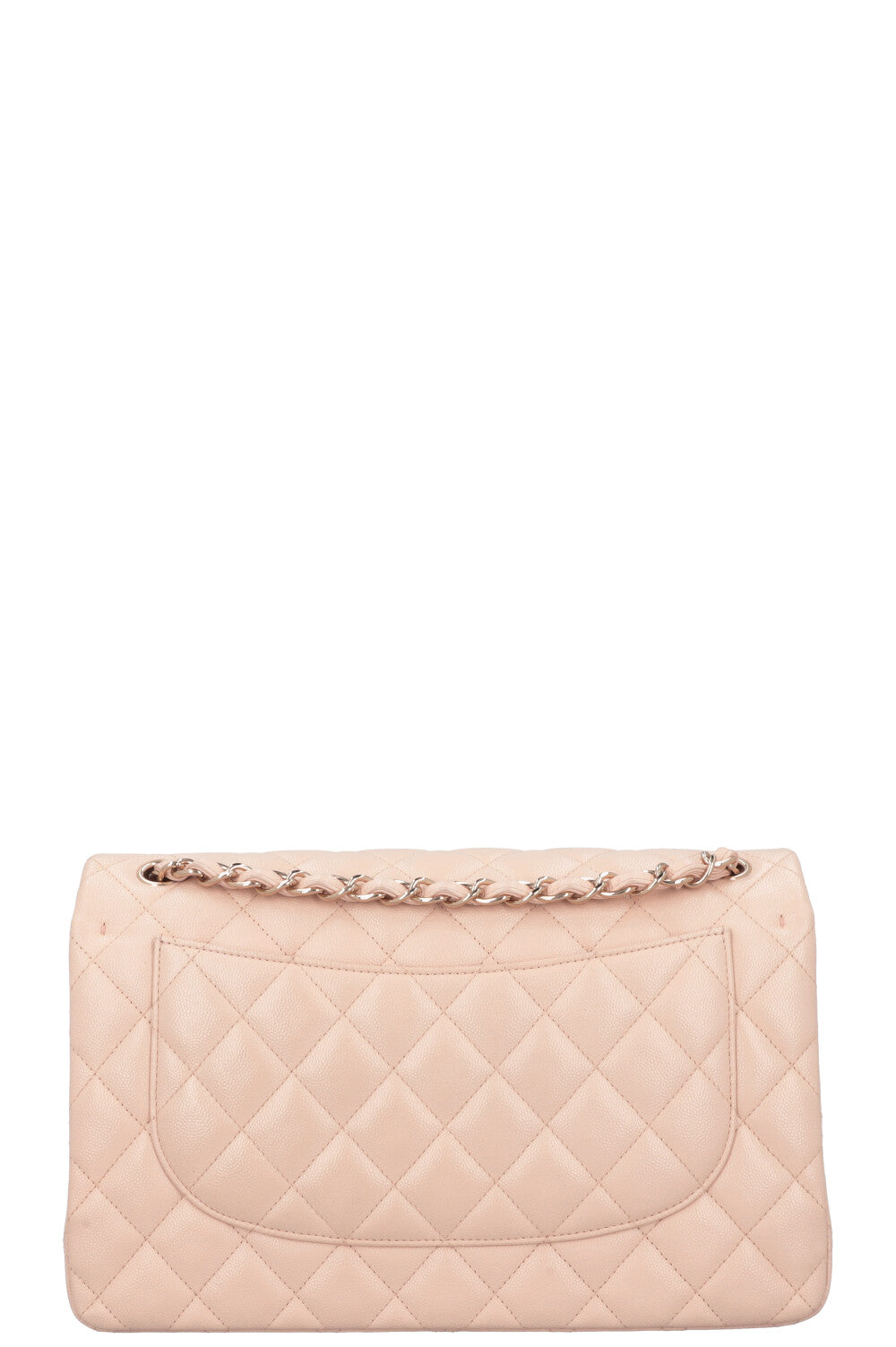 CHANEL Large Double Flap Bag Caviar Rose