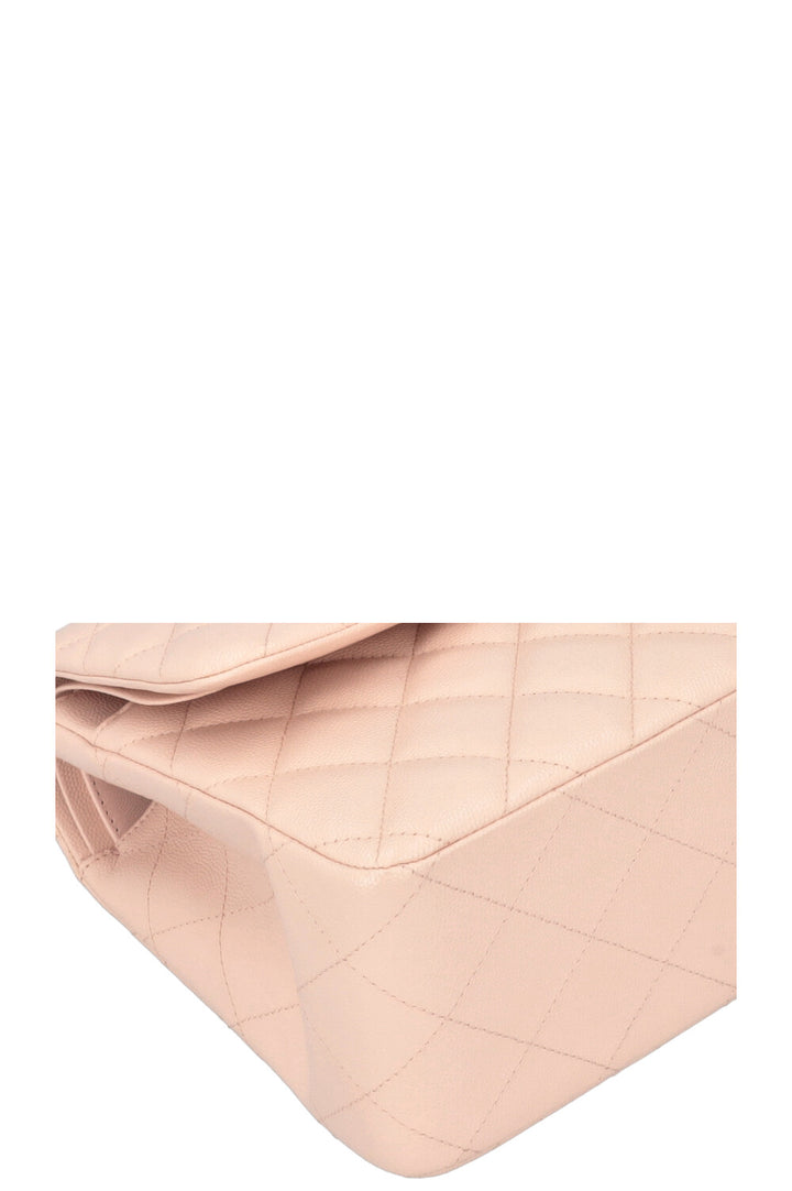 CHANEL Large Double Flap Bag Caviar Rose
