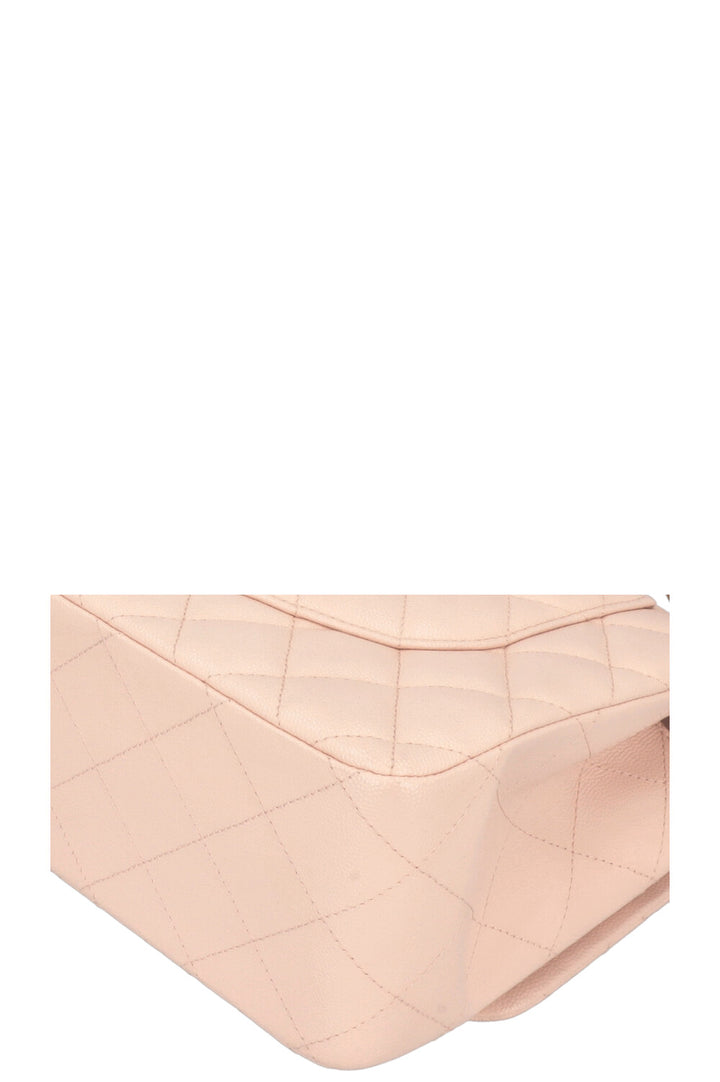 CHANEL Large Double Flap Bag Caviar Rose