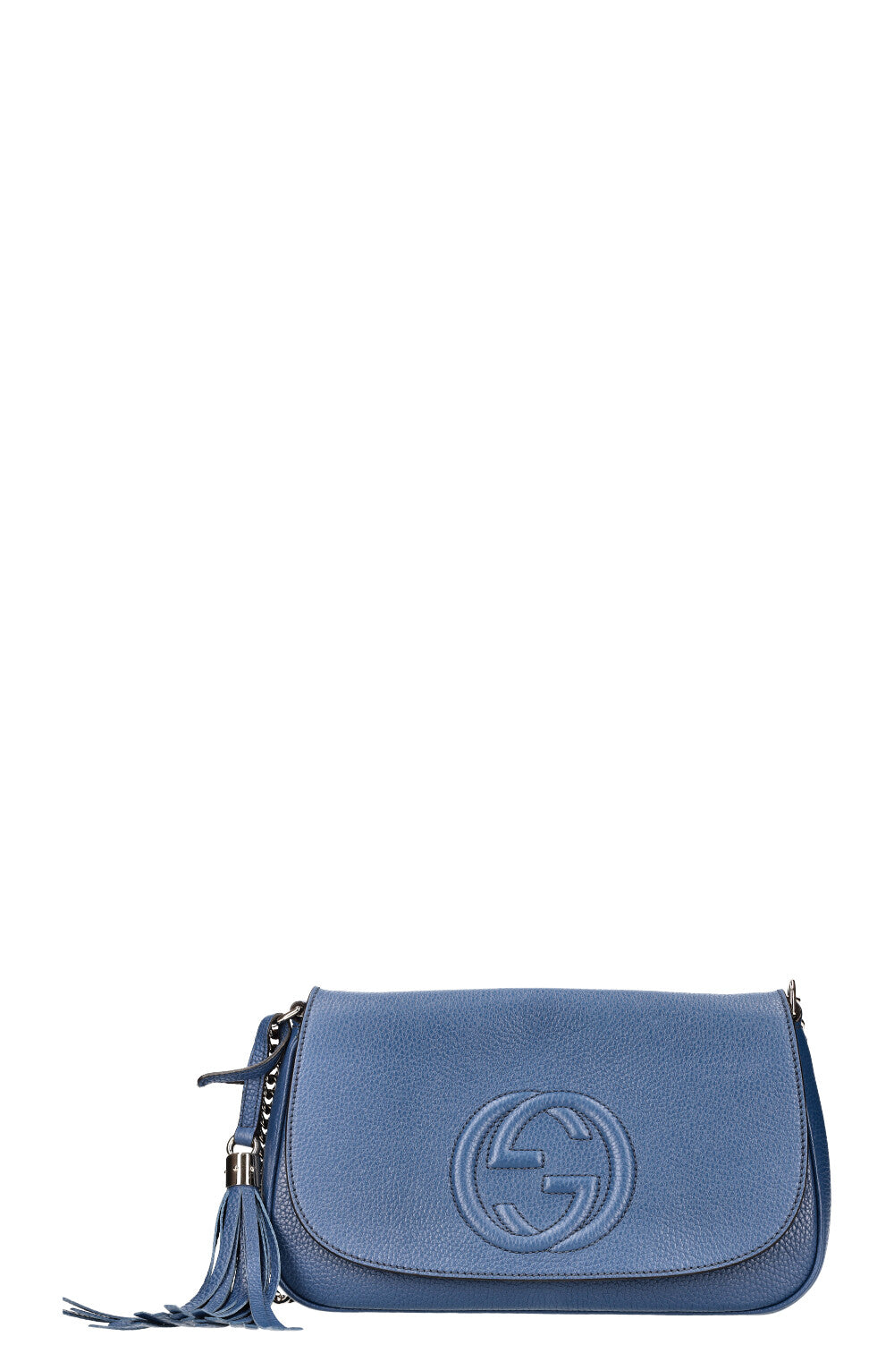 GUCCI Soho Chain Crossbody Bag Blue