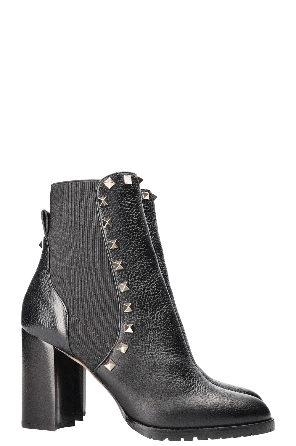 VALENTINO Rockstud Beatle Chelsea Boots Black