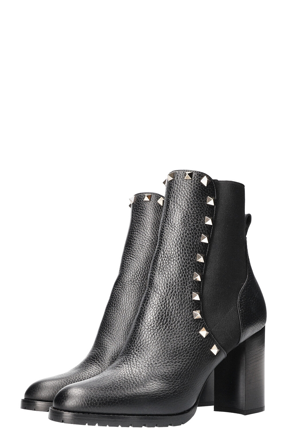 VALENTINO Rockstud Beatle Chelsea Boots Black